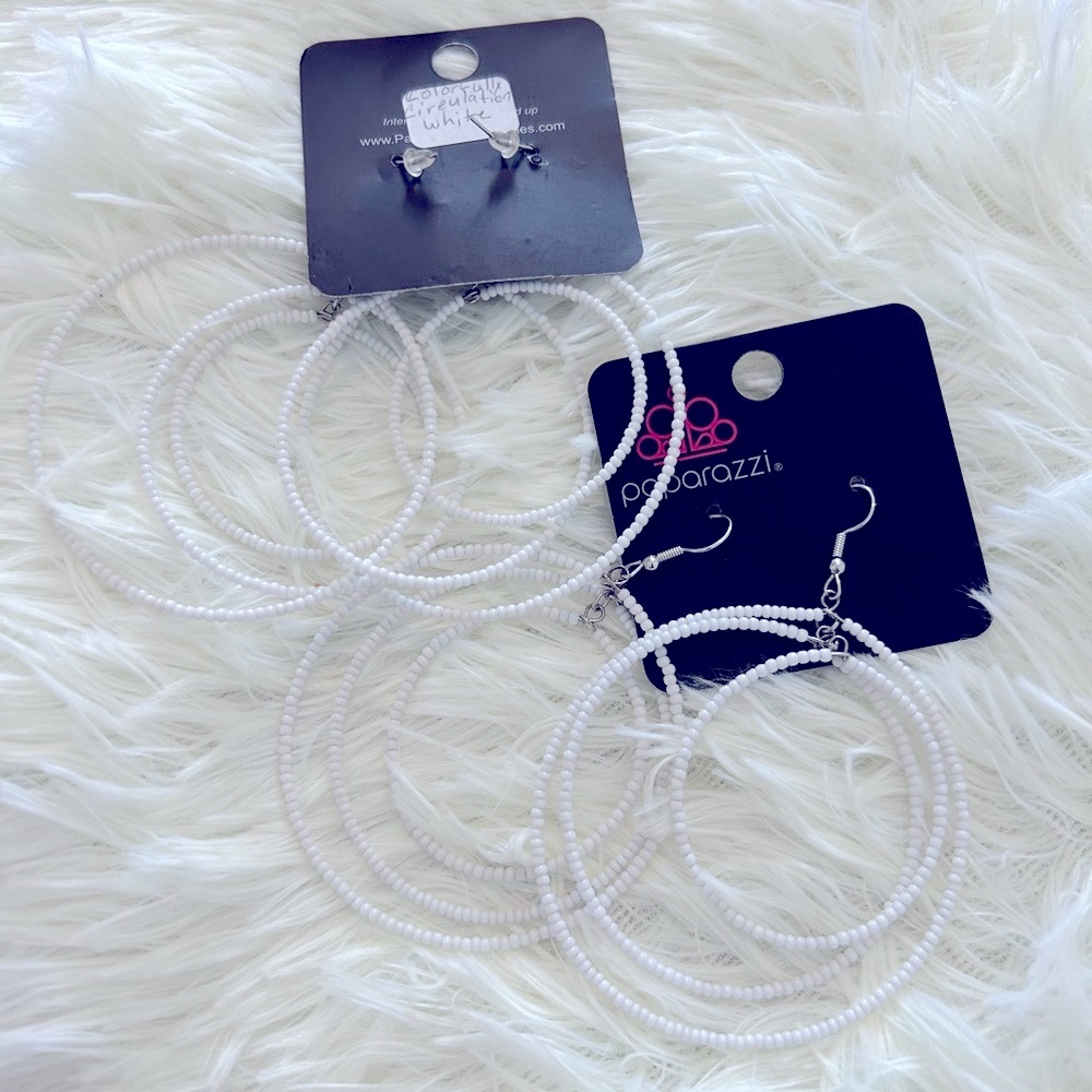 Paparazzi Elegant Silver Earrings with Intricate Design